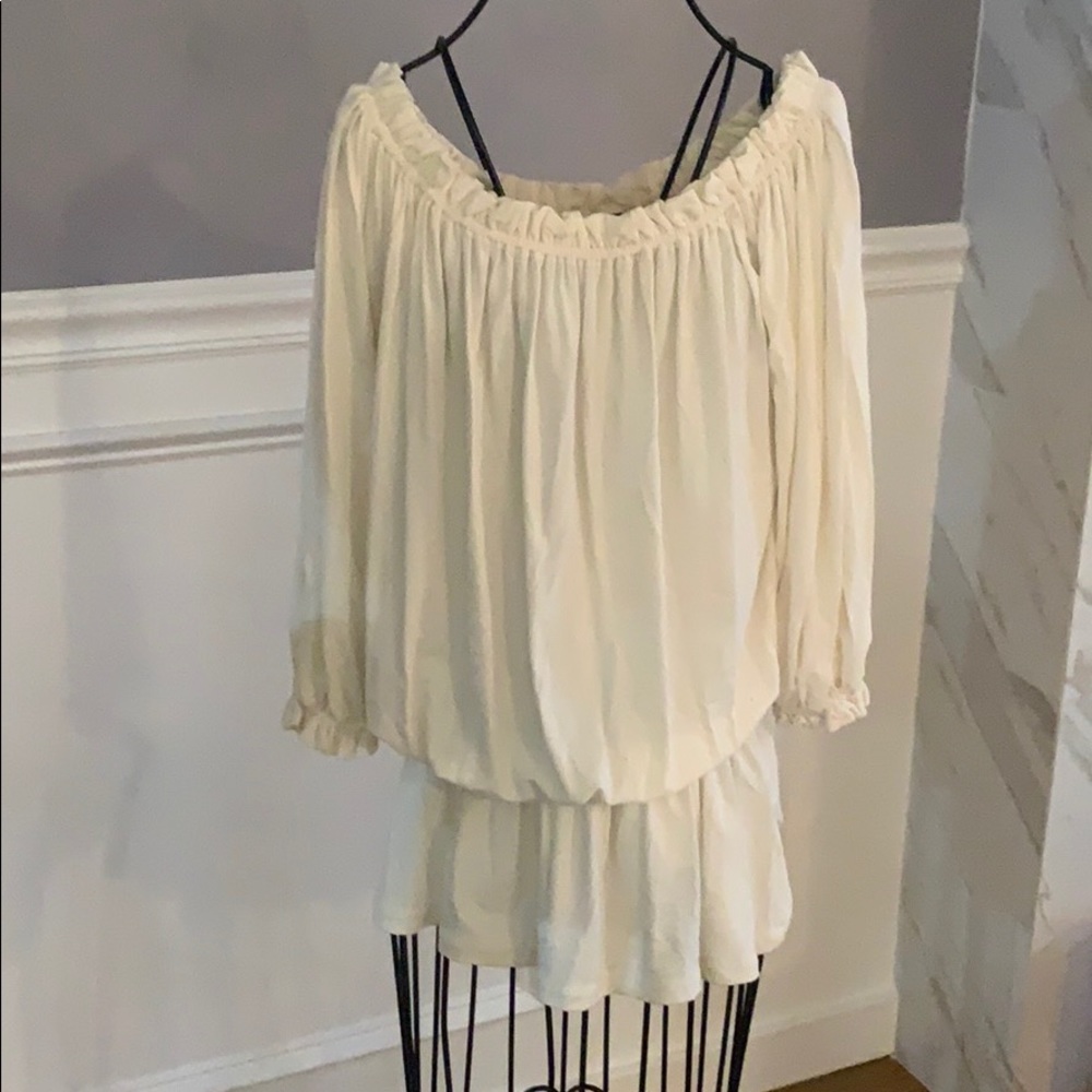 Off the shoulder tunic top